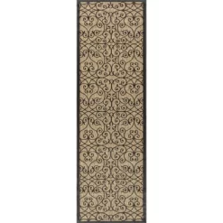 Madrid Vintage Filigree Textured Weave Indoor/Outdoor Area Rug - JONATHAN Y