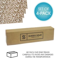 Sussexhome Leaves Collection Non-Slip Carpet Stair Treads, 9" X 28" 17 Sussexhome Leaves Collection Non-Slip Carpet Stair Treads, 9" X 28" -Home Decor Store GUEST b96598f8 19f4 4002 85b5 4c791729225d