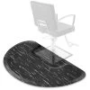 Saloniture 3 Ft. X 5 Ft. Barber & Salon Floor Mat For Square Chair Base - 1/2 In. Thick Semi-Circle Anti-Fatigue Stylist Station Mat -Home Decor Store GUEST bc98b11a b07f 4c23 951b fcc920aed89b