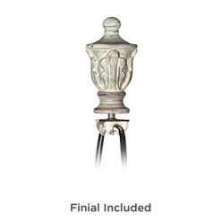 360 Lighting Vintage Chic Floor Lamp 60" Tall Antique White Tropic Flower Drum Shade For Living Room Reading Bedroom Office -Home Decor Store GUEST bc9d9687 63ac 4491 8ad3 56179977d382