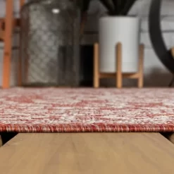 Sinjuri Medallion Textured Weave Indoor/Outdoor Area Rug - JONATHAN Y -Home Decor Store GUEST bf8606f3 46d4 45bd b802 4104424ea276