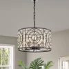 16" X 16" X 55" 4-Light Samel Chandelier Black - Warehouse Of Tiffany -Home Decor Store GUEST c04ff595 bb88 4e84 b76f 51aed549b279
