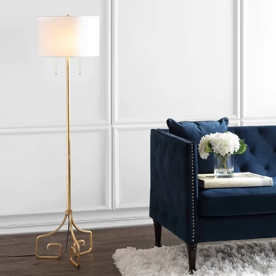 61.5" Metal Floor Lamp (Includes LED Light Bulb) Gold - Jonathan Y 3 61.5" Metal Floor Lamp (Includes LED Light Bulb) Gold - Jonathan Y