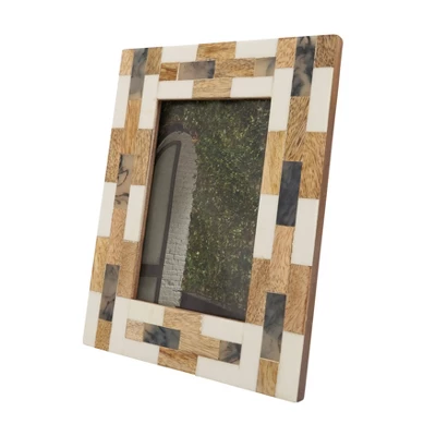 Saro Lifestyle Contemporary Wooden Segment Photo Frame 5 Saro Lifestyle Contemporary Wooden Segment Photo Frame - Image 3