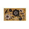 Evergreen Black And White Florals Coir Mat -Home Decor Store GUEST c29091fc bf33 46c7 8335 1432f94ecf09