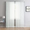 Kate Aurora 2 Piece Rod Pocket White Plaid Sheer Voile Window Curtain Panels -Home Decor Store GUEST c328ca3a b2cf 4969 9317 ac37784f1558