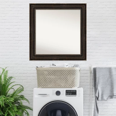 32" X 32" Non-Beveled Stately Bronze Wall Mirror - Amanti Art 9 32" X 32" Non-Beveled Stately Bronze Wall Mirror - Amanti Art - Image 7