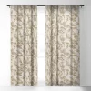 Holli Zollinger Greenwood Linen Single Panel Sheer Window Curtain - Deny Designs