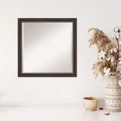 23" X 23" Beveled Ashton Black Wood Wall Mirror - Amanti Art 12 23" X 23" Beveled Ashton Black Wood Wall Mirror - Amanti Art -Home Decor Store GUEST c786a97c bb74 4be3 ac72 5e353f1a8f2b