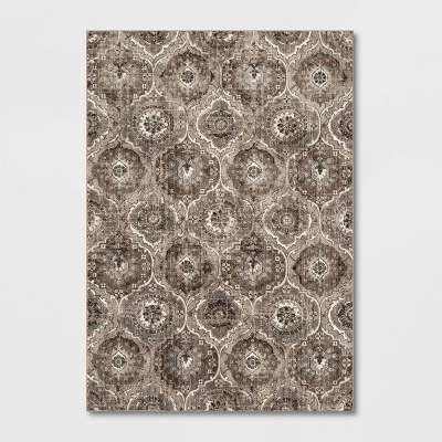 Bailey Companion Tile Print Accent Rug Tan - Threshold™ 9 Bailey Companion Tile Print Accent Rug Tan - Threshold™ - Image 7