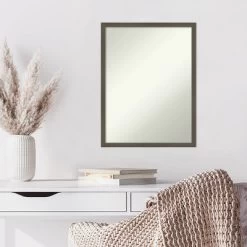 20" X 26" Non-Beveled Svelte Clay Gray Wood Wall Mirror - Amanti Art 13 20" X 26" Non-Beveled Svelte Clay Gray Wood Wall Mirror - Amanti Art -Home Decor Store GUEST cd5cb2dd 8593 4bd9 bb2f 5853b9199056