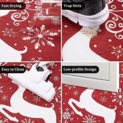 Trinity Christmas Deer Decorative Doormat Xmas Holiday Welcome Door Mat, 17" X 29" -Home Decor Store GUEST cdc4854e ed96 49bb 80a2 0c38afbe8600