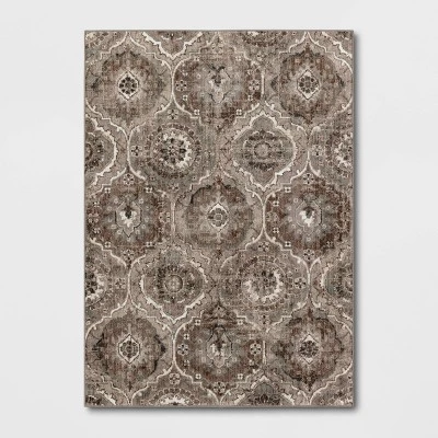 Bailey Companion Tile Print Accent Rug Tan - Threshold™ 8 Bailey Companion Tile Print Accent Rug Tan - Threshold™ - Image 6