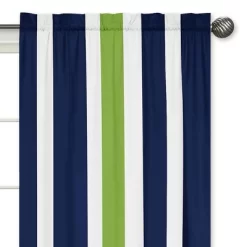Sweet Jojo Designs Navy Blue & Lime Green Stripe Window Panels - Navy - 2 Each -Home Decor Store GUEST d070bb7e 9a6c 40cf 93f2 3e7bc094b65f