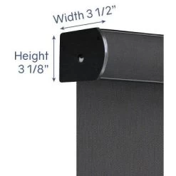 Linen Avenue Cordless Cassette 5% Solar Roller Shade,Black, Charcoal, And White -Home Decor Store GUEST d19b2426 f252 4b64 8b0c b362eb8b7579