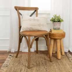 14"x26" Oversize Natural Modern Industrial Lumbar Throw Pillow Ivory - Rizzy Home -Home Decor Store GUEST d2bdd12b c473 44cb 8e70 6602eea6e23d