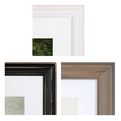 10pc Bordeaux Frames Set White/Black/Natural Wood - Kate & Laurel All Things Decor 4 10pc Bordeaux Frames Set White/Black/Natural Wood - Kate & Laurel All Things Decor - Image 2