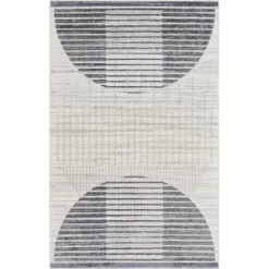 Nourison Astra Machine Washable Semi Circles Mid-Century Modern Indoor Rug -Home Decor Store GUEST d8edde12 f6b1 4de3 b718 4076263c751e