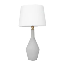 Modern Cement Table Lamp White - Olivia & May