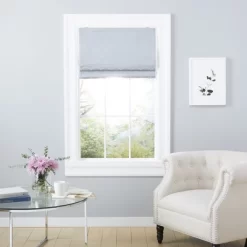 Exclusive Home Montague Trellis Total Blackout Roman Shade