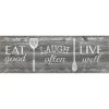 55" X 19" Eat Laugh Live Kitchen Runner Rug - J&V Textiles -Home Decor Store GUEST df5a4144 c75b 4adf b5dd 93070209941f
