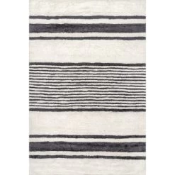 Lauren Liess X RugsUSA - Striped Wool Machine Washable Area Rug -Home Decor Store GUEST df5edb08 b1d0 46f7 975a 6d8498c1b98b