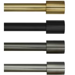 Linen Avenue Cylinder Single And Double Window Curtain Rod Set 11 Linen Avenue Cylinder Single And Double Window Curtain Rod Set -Home Decor Store GUEST e01094a5 5c6c 48d2 9188 7d0c659d7da4