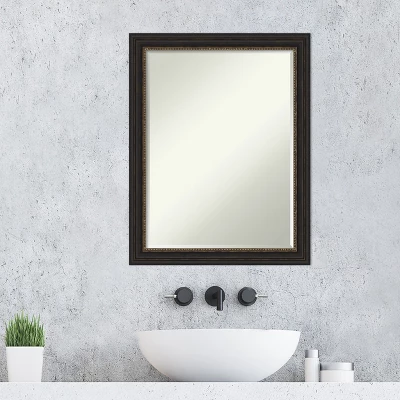 Amanti Art Accent Bronze Narrow Petite Bevel Bathroom Wall Mirror 27.5 X 21.5 In. 6 Amanti Art Accent Bronze Narrow Petite Bevel Bathroom Wall Mirror 27.5 X 21.5 In. - Image 4