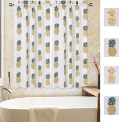 Trinity Pineapple Print Tier Small Half Window Curtains For Bathroom Kitchen Cafe -Home Decor Store GUEST e2fac71f c569 4374 bad3 5fa3170a0f09