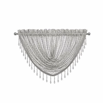 Kate Aurora Elegant Crystal Beaded Chevron Design Window Valance 5 Kate Aurora Elegant Crystal Beaded Chevron Design Window Valance - Image 3
