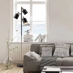 Globe Electric 67" Fiona 3-Light Matte Black Track Tree Lamp With Matte Brass Accents - Novogratz X Globe -Home Decor Store GUEST e4b119fd 70a6 454d ad8b 6d2fefa31c1b