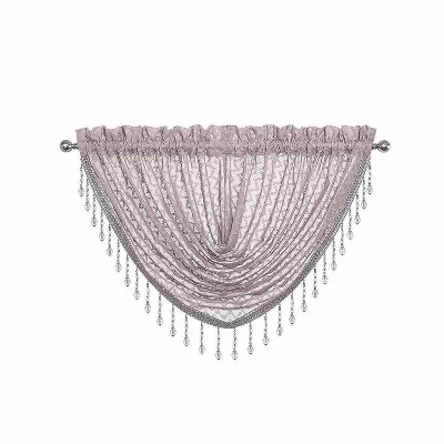 Kate Aurora Elegant Crystal Beaded Chevron Design Window Valance 8 Kate Aurora Elegant Crystal Beaded Chevron Design Window Valance - Image 6