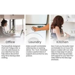 J&V TEXTILES 20" X 55" Oversized Cushioned Anti-Fatigue Kitchen Runner Mat (Rustic Medallion Cream) -Home Decor Store GUEST e98881c4 57f4 4401 8c9d a198f19f09ea 2