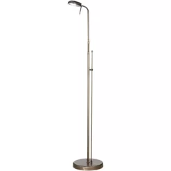 360 Lighting Regan Traditional Pharmacy Floor Lamp 59" Tall Dark Brass Metal LED Adjustable Gooseneck Head For Living Room Reading Bedroom Office -Home Decor Store GUEST e9ea09e4 77e6 4dfb a7a2 0e5bad7c2c46