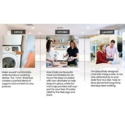 J&V TEXTILES 20" X 55" Oversized Cushioned Anti-Fatigue Kitchen Runner Mat (Rustic Medallion Cream) -Home Decor Store GUEST eaf9a615 0a29 4421 b12e 9196b2f339da 1