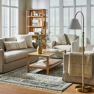 Lost Creek Printed Paisley Rug Blue - Threshold™ Designed With Studio McGee 3 Lost Creek Printed Paisley Rug Blue - Threshold™ Designed With Studio McGee