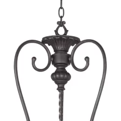 Franklin Iron Works French Scroll Rubbed Bronze Chandelier 27 1/2" Wide Rustic 12-Light Fixture For Dining Room House Kitchen Island Entryway Bedroom -Home Decor Store GUEST ed7f4c64 74e2 4124 a97f 185eb94fcb97