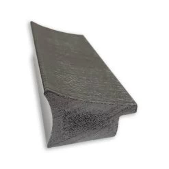 41" X 30" Non-Beveled Elegant Brushed Pewter Narrow Wall Mirror - Amanti Art