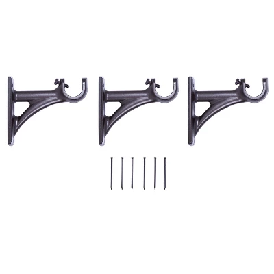 Kenney Fast Fit Easy Install Birkin 3/4" Decorative Window Curtain Rod, 42-120", Oil Rubbed Bronze 3 Kenney Fast Fit Easy Install Birkin 3/4" Decorative Window Curtain Rod, 42-120", Oil Rubbed Bronze