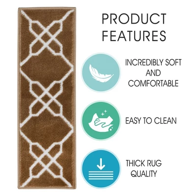 Sussexhome Zigzag Collection Non-Slip Carpet Stair Treads, 9" X 28" 5 Sussexhome Zigzag Collection Non-Slip Carpet Stair Treads, 9" X 28" - Image 3