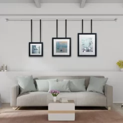 Hastings Home Curtain Rod, Silver With Cone Finials -Home Decor Store GUEST f18342a7 b54d 4470 9fe3 b3e37b5cd8ed