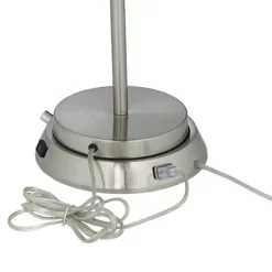 360 Lighting Reiner Modern Accent Table Lamp 23" High Blue Green Glass Nickel With USB And AC Power Outlet In Base Off White Drum Shade For Home Desk 10 360 Lighting Reiner Modern Accent Table Lamp 23" High Blue Green Glass Nickel With USB And AC Power Outlet In Base Off White Drum Shade For Home Desk -Home Decor Store GUEST f485576e a842 4878 9a51 a5ea7ce04759