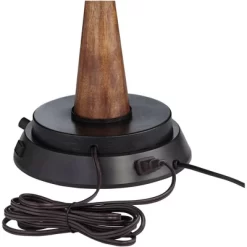 360 Lighting Helene Country Cottage Table Lamp 26" High Cream White Ceramic With Dimmable USB Workstation Base Tan Drum Linen For Living Room Desk -Home Decor Store GUEST f49da493 c12c 4227 816d 65c58a165cb1