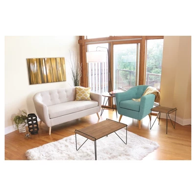 70" Stork Floor Lamp White/Walnut - LumiSource 6 70" Stork Floor Lamp White/Walnut - LumiSource - Image 4