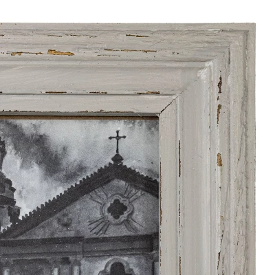 Distressed 5X7 Photo Frame Gray Wood, MDF & Glass - Foreside Home & Garden 6 Distressed 5X7 Photo Frame Gray Wood, MDF & Glass - Foreside Home & Garden - Image 4