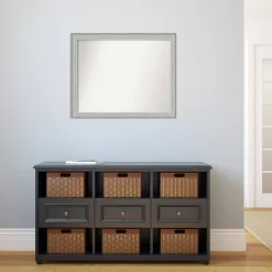 31" X 25" Non-Beveled Bel Volto Silver Wood Wall Mirror - Amanti Art -Home Decor Store GUEST f606b9f7 63b3 4881 ab13 90be976f354e