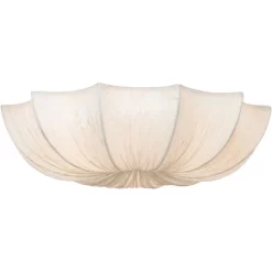Possini Euro Design Planetarium Modern Ceiling Light Flush Mount Fixture 21" Wide Chrome 3-Light Ivory Fabric Scalloped Bowl For Bedroom Living Room 15 Possini Euro Design Planetarium Modern Ceiling Light Flush Mount Fixture 21" Wide Chrome 3-Light Ivory Fabric Scalloped Bowl For Bedroom Living Room -Home Decor Store GUEST f60a00a1 5cb3 4db1 9830 ba7204aa3cb4