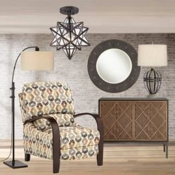 Franklin Iron Works Cuthbert Modern Farmhouse Ceiling Light Semi Flush Mount Fixture 11" Wide Black Iron Moravian Star Clear Glass Panels For Bedroom 13 Franklin Iron Works Cuthbert Modern Farmhouse Ceiling Light Semi Flush Mount Fixture 11" Wide Black Iron Moravian Star Clear Glass Panels For Bedroom -Home Decor Store GUEST f61eb74a 5464 4b92 8fa7 f7f16f52a045