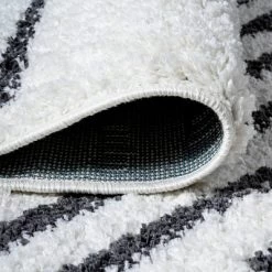 Petra Stripe Geometric Shag Area Rug - JONATHAN Y 22 Petra Stripe Geometric Shag Area Rug - JONATHAN Y -Home Decor Store GUEST f6414663 736d 467e b5e1 4f9e062ed1a4