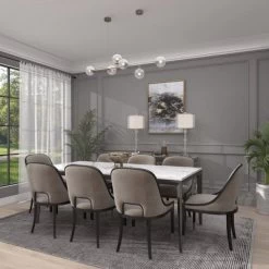 Glass Table Lamp With Drum Shade Silver - Olivia & May -Home Decor Store GUEST f72a3866 6ea3 4e59 aa2b f08d3b655a2e